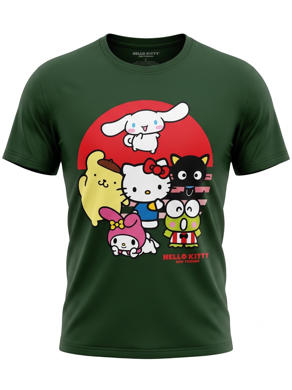 Sanrio Hello Kitty and Friends Dark Green T-Shirt